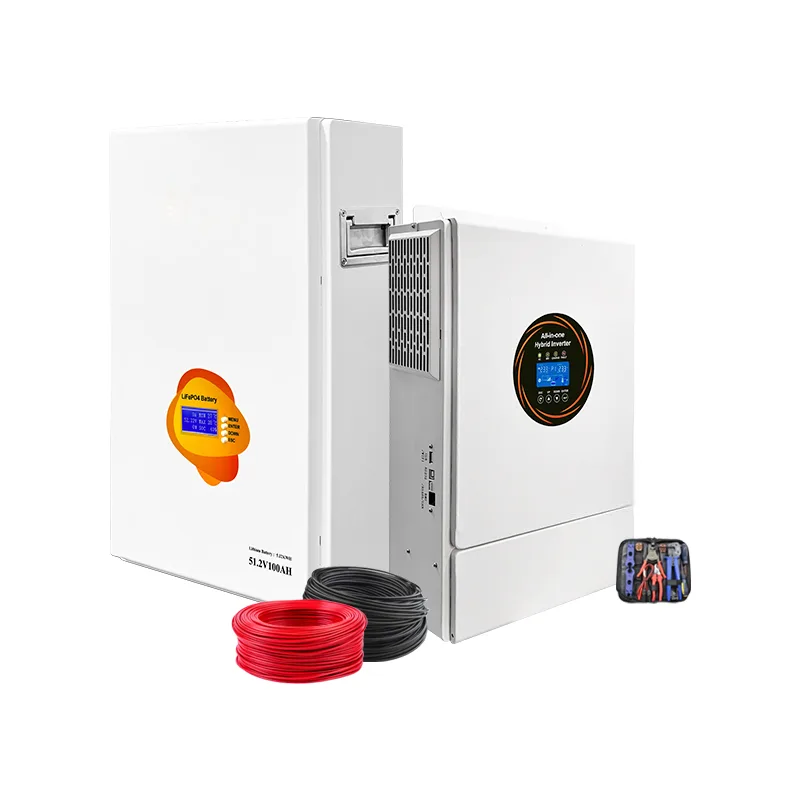 سولر 10kw 48v آف گرڈ ESS آل ان ون ہائبرڈ 310Ah 15kwh بیک اپ بیٹری